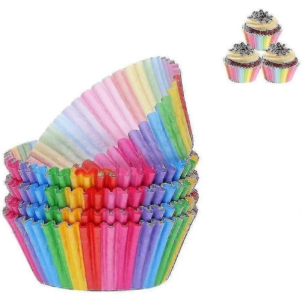 100 Pieces Of Muffin Baking Paper, Cupcake Greaseproof Paper