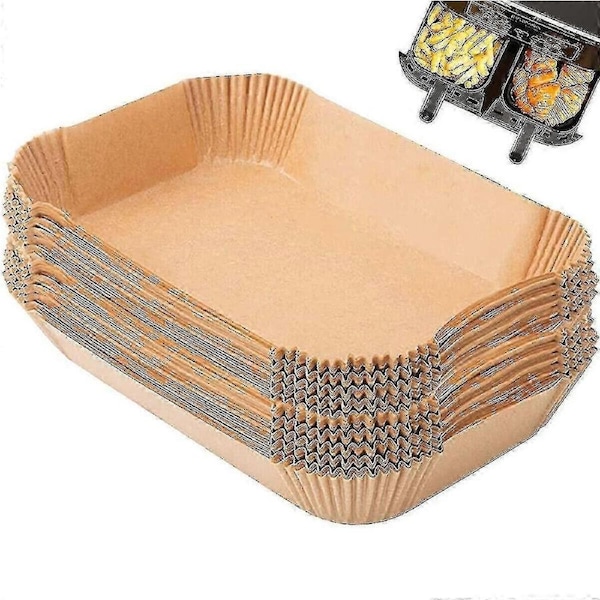 100pcs Air Fryer Liners Non Stick Paper Trays Parchment Steamer Mat For Ninja
