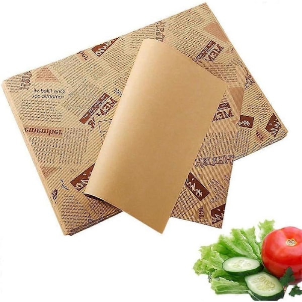 Cheese Paper, Wax Paper, 100 Sheets, Baking Paper, Newspaper Look, Bread Paper