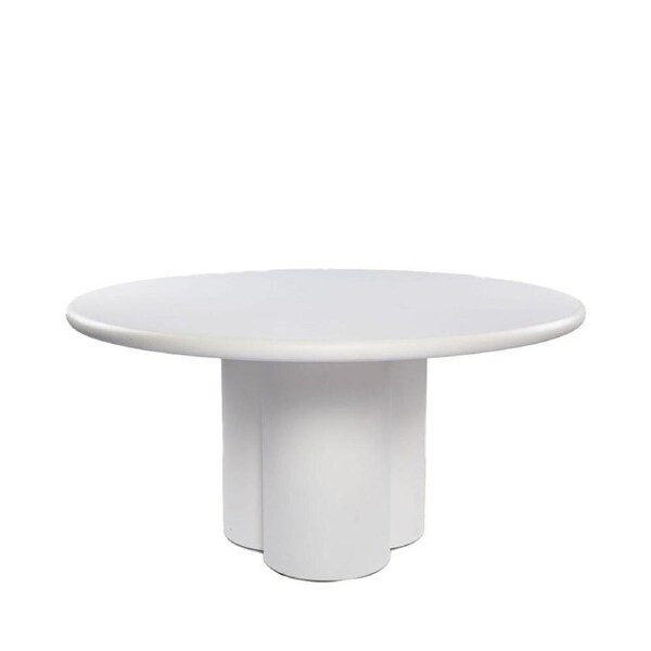 Belle Chloe Dining Table Round Indoor Furniture Home Decor 150x150cm White