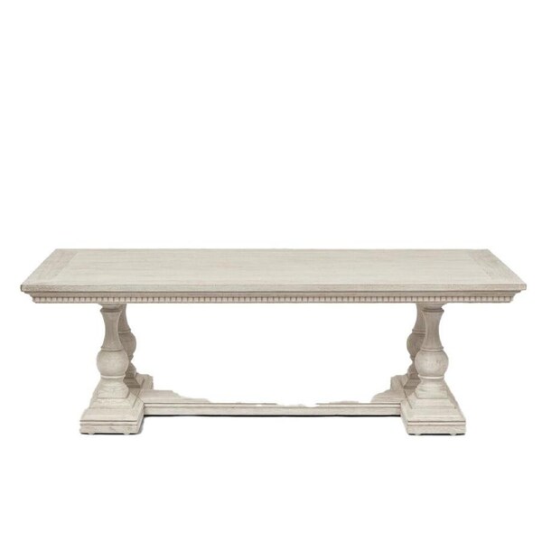 Belle Ville Oak Coffee Table Indoor Furniture Home/Room Decor 140x75cm White