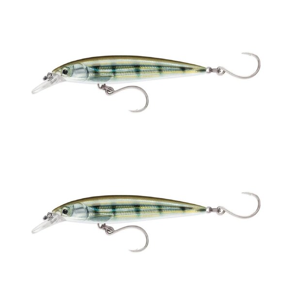 2x Rapala 12cm Saltwater X Rap Long Cast Sinking Minnow Lures - Pinfish