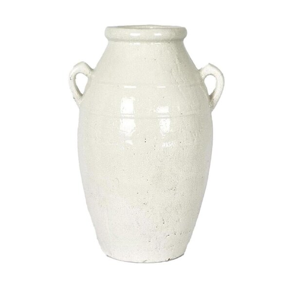 Belle Terracotta Jameson Indoor Urn Classic Home Decor Large 40x58cm White