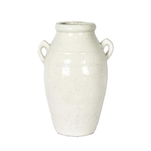 Belle Terracotta Jameson Indoor Urn Classic Home Decor Medium 32x47cm White