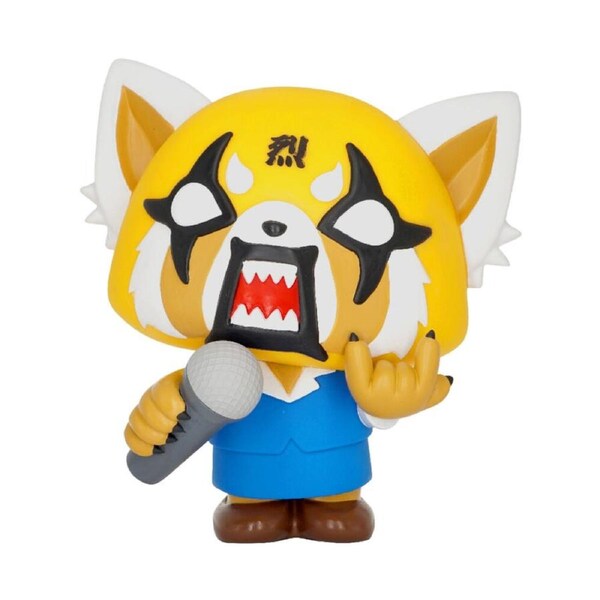 Aggretsuko Raging w/ Karaoke Microphone Figural PVC Money/Coin Bank 8in