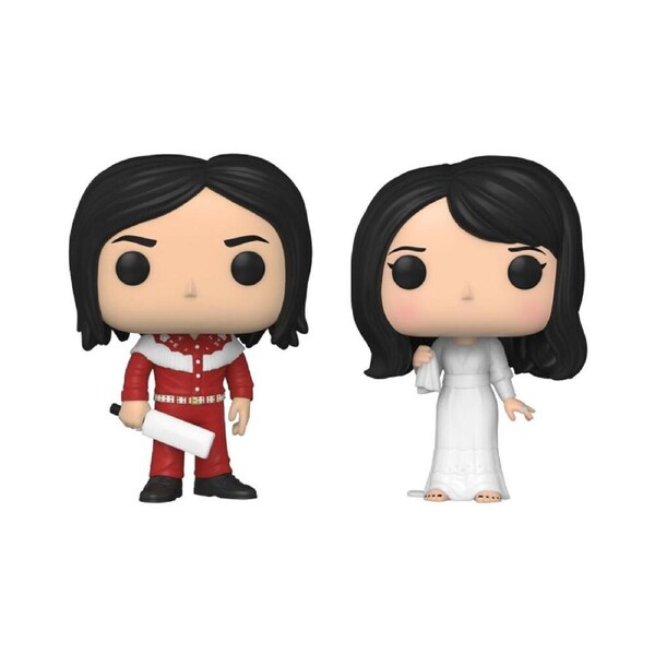 2pc The White Stripes Jack White & Meg White Pop Vinyl Figure Toys 3.9in 3y+
