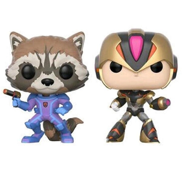 2pc Marvel vs Capcominfinite Rocket Raccoon vs Mega Man X Pop Vinyl Figure