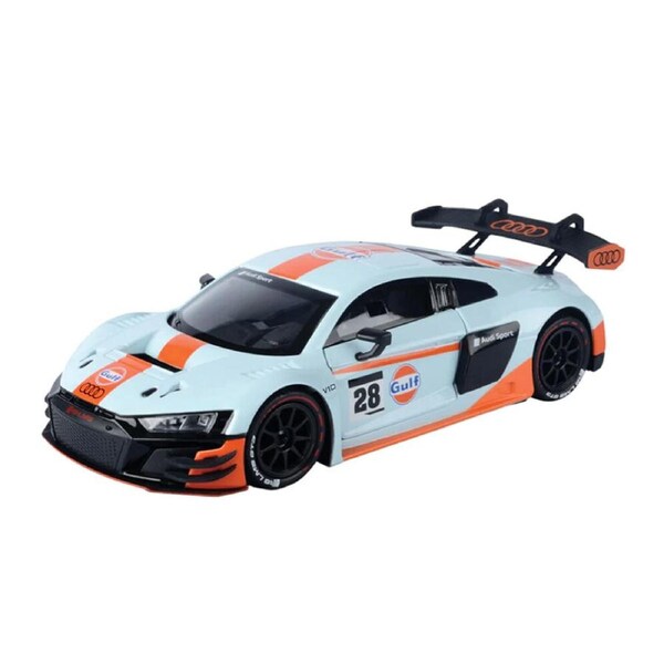 Motormax 1:24 Scale Gulf Livery Audi R8 LMS GT3 Diecast Car Model