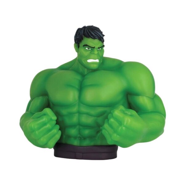 Avengers Hulk Bust Marvel Money/Coin Bank Figure/Statue 6in Green Kids 3y+