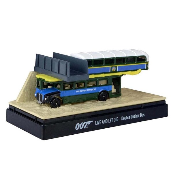 Motormax 3" Double Decker Bus Live And Let Die James Bond Diorama Model