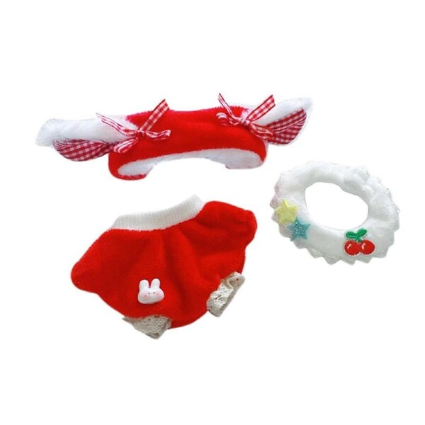 3x 17cm Doll Clothes Costumes Costume Accessory for Pendant Doll Girls Dolls