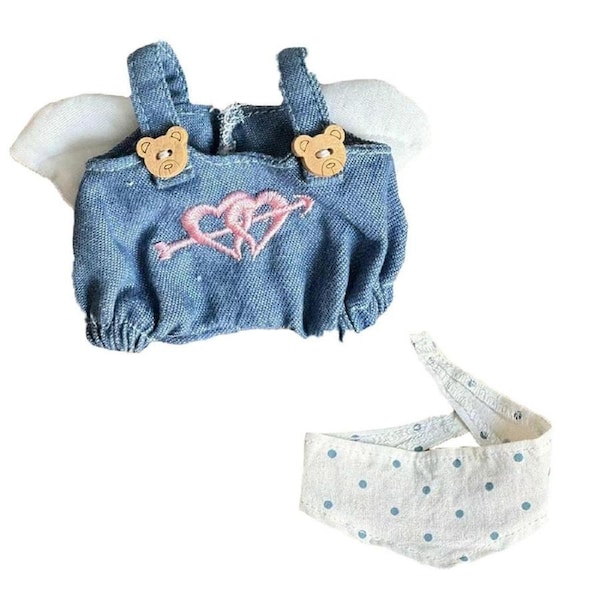 6 inch Doll Clothes with Scarf Doll Clothing for Pendant Doll Girl Gift Kids