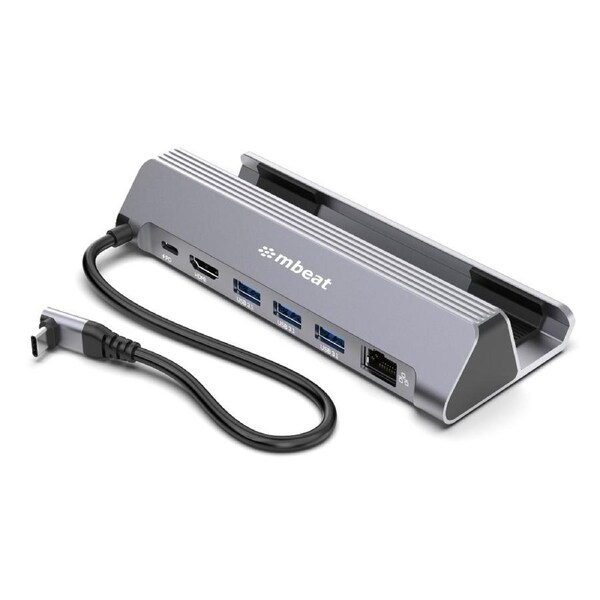 mbeat USB-C Gaming Dock for Steam Deck & ROG Ally 100W PD pass-through 4K@60Hz (3840 ? 2160) Gigabit Ethernet up to 10/100/1000Mbps 5Gbps data