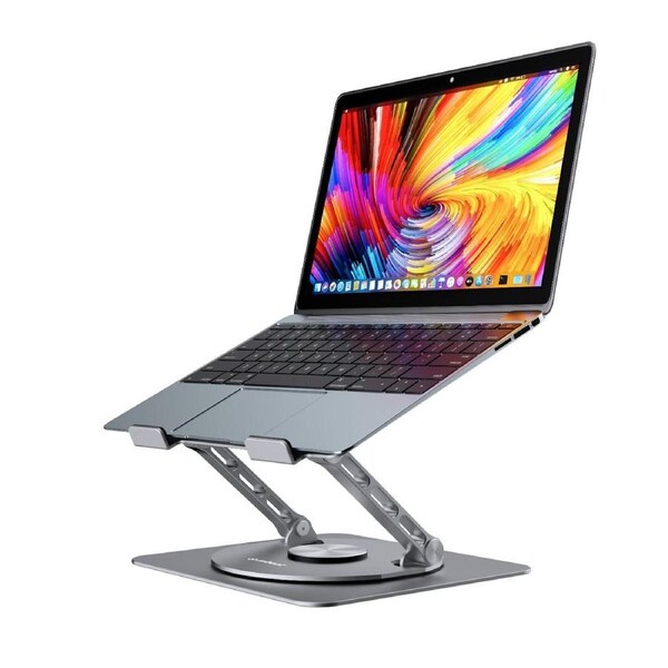 mbeat Stage S7 Rotating and Height-Adjustable Laptop Stand - Space Grey Material: Aluminium alloy