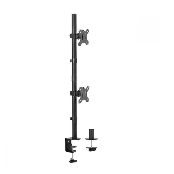 Mbeat activiva Dual-Screen Articulating Vertical Monitor Arm is designed for ultimate workspace efficiency and ergonomic comfort