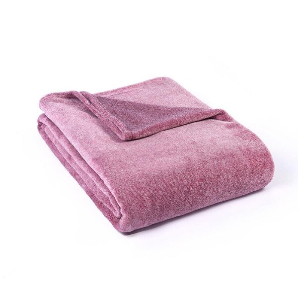 Jason Super Soft Melange 320 GSM Soft Plush Blanket Linen Single Bed