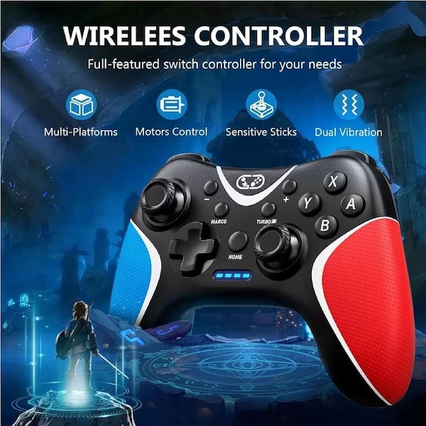SWITCH game controller, game controller, Bluetooth wireless game controller