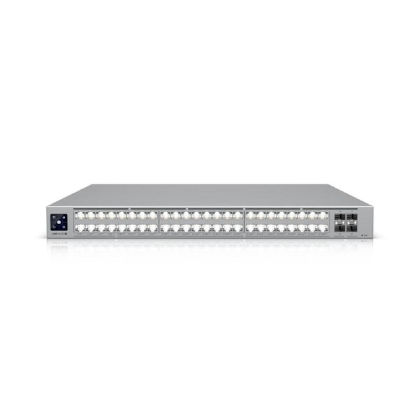 Ubiquiti Pro XG 48 PoE, Professional-grade, 48-port Layer 3 Etherlighting, PoE+++ Switch, (32) 10 GbE, (16) 2.5 GbE PoE, (4) 25G SFP28 Ports USW-Pro-XG-48-PoE