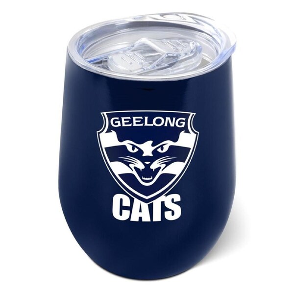 Geelong Cats AFL Stainless Steel Travel Coffee Mug Cup Drink Tumbler