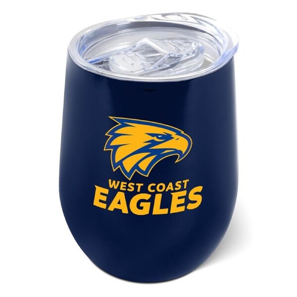 West Coast Eagles AFL Stainless Steel Travel Coffee Mug Cup Drink Tumbler