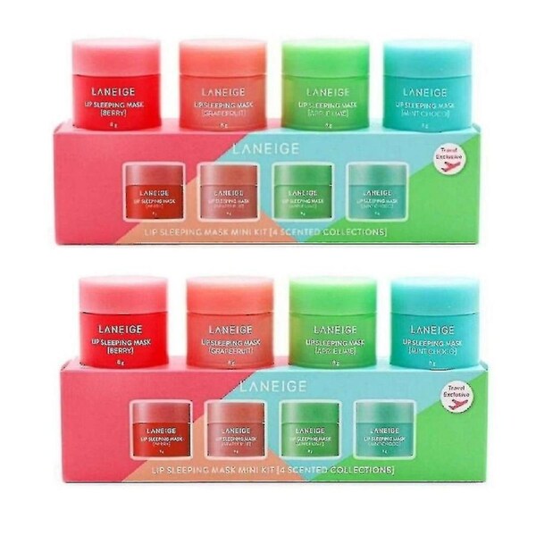 JOYBUY 4/8/12pcs New Laneige Lip Sleeping Mask Hydrated Maintenance Repair Lip Balm Mask - YX
