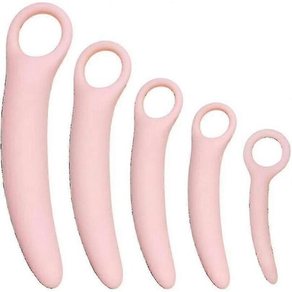 JOYBUY QoQiu 5-Pack Silicone Pelvic Floor Muscle Dilator Trainer SetPelvic Wand Massager for WomenPelvic Floor Muscle Trainer, Pelvic Floor Strengthening Yal