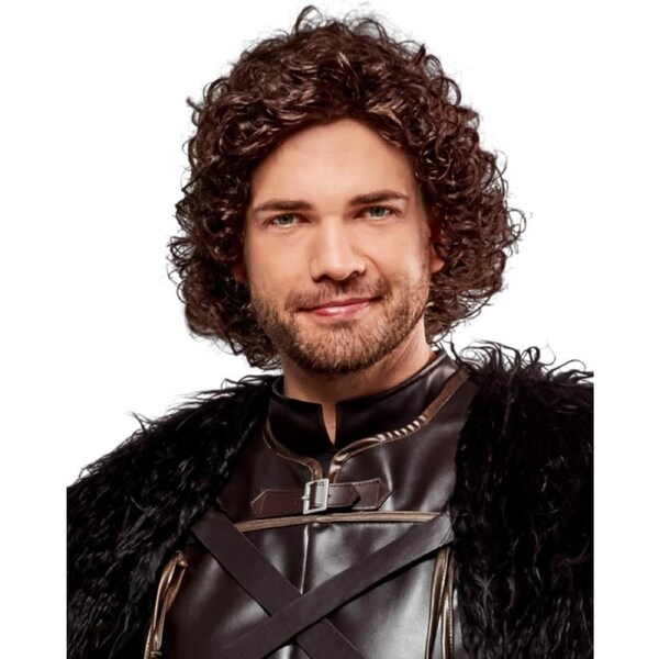 Game of Thrones Jon Snow Brown Curly Wig