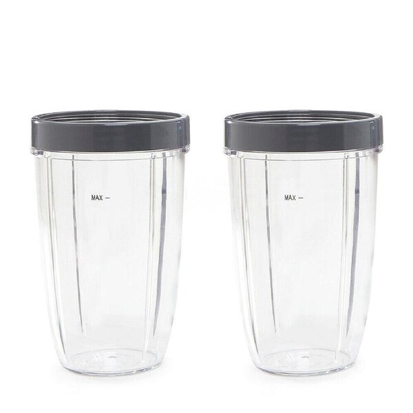 Colossal Cup Large Tall For NutriBullet 600 900w Blender Model - 24oz 2pcs