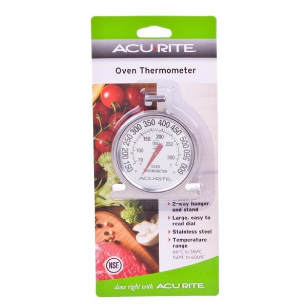 Acurite Dial Style Oven Thermometer Celsius Home Kitchen Cooking Utensil
