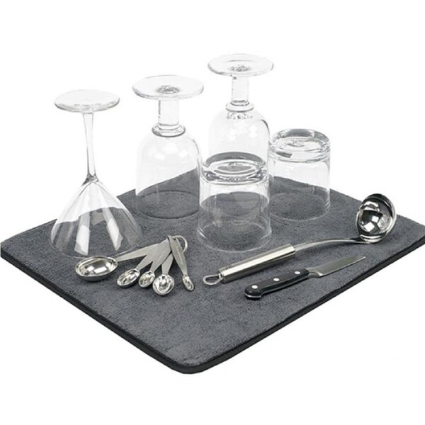 Madesmart Small Drying Mat Grey Kitchen Table Serveware Accessories 46x38cm