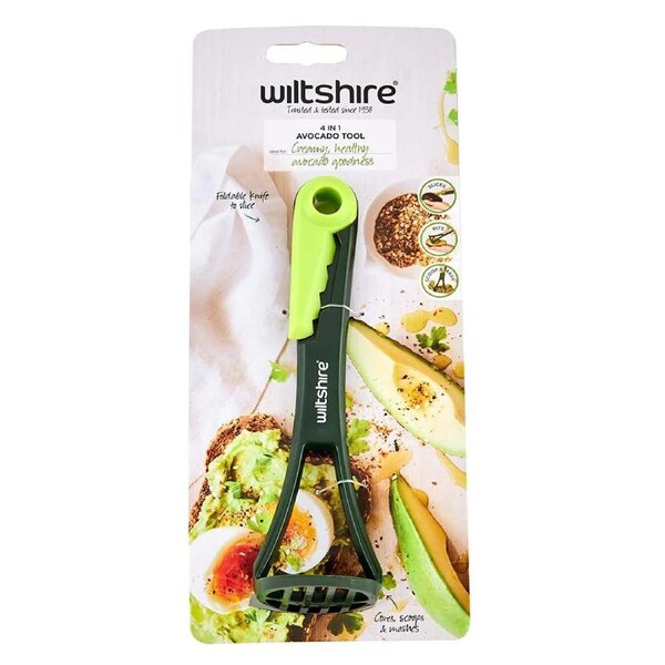 Wiltshire 4-In-1 Multi-Function Avocado Slicer/Pitter/Scooper/Smasher Tool