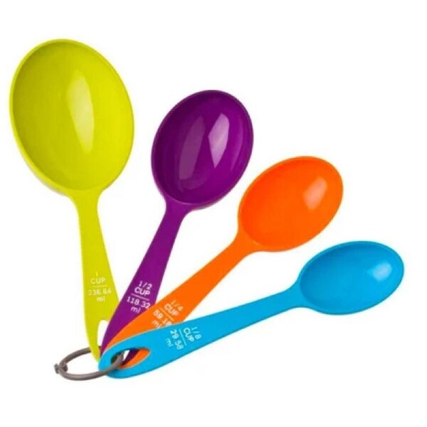 4pc Appetito Measure Cups Multi-Colour Home Kitchen Cooking/Baking Utensils