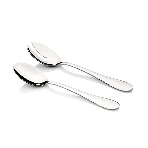 2pc Stanley Rogers Albany Entree Salad Fork Spoon Servers Set Stainless Steel