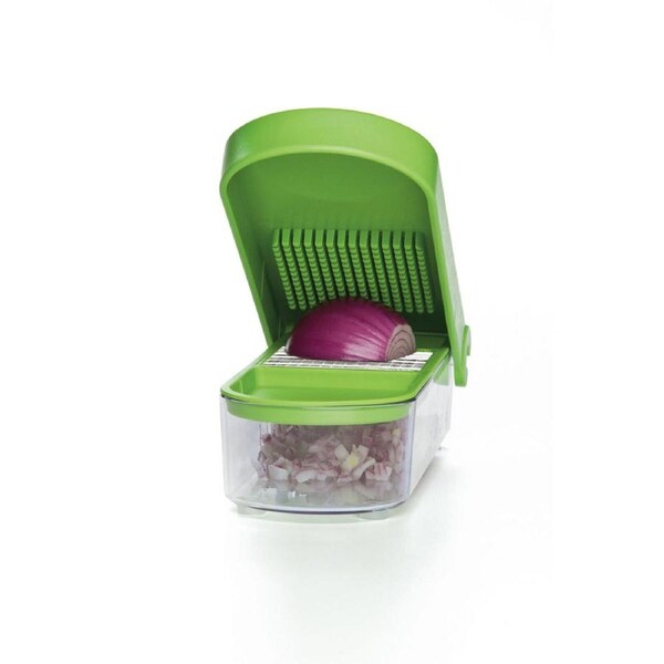 Progressive Prepworks 500ml Onion Chopper/Mincer Vegetable Cooking/Kitchen Green