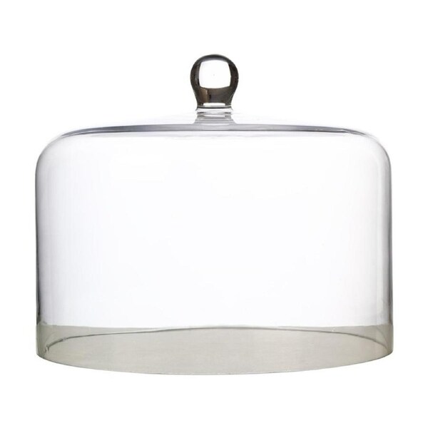 Maxwell & Williams Diamante Straight Sided Glass Cake Dome Cover 26x20cm Clear