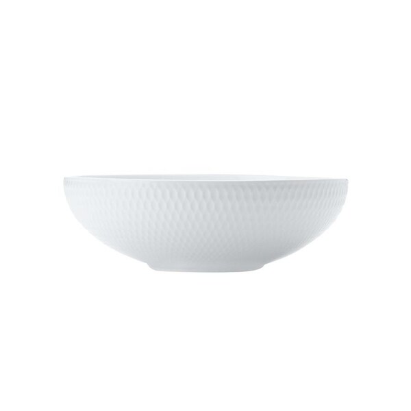 Maxwell & Williams White Basics Porcelain 18.5cm Diamonds Coupe Bowl Tableware