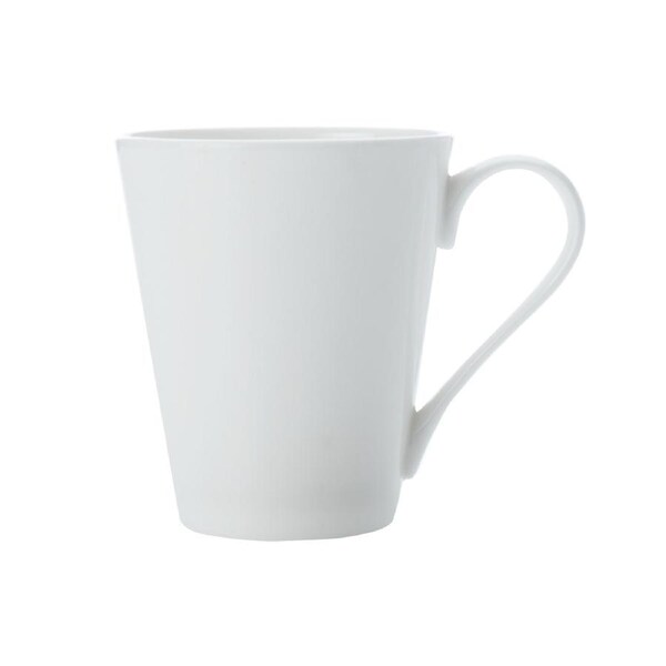 Maxwell & Williams Fine Bone China 320ml Cashmere Conical Mug Coffee Cup White