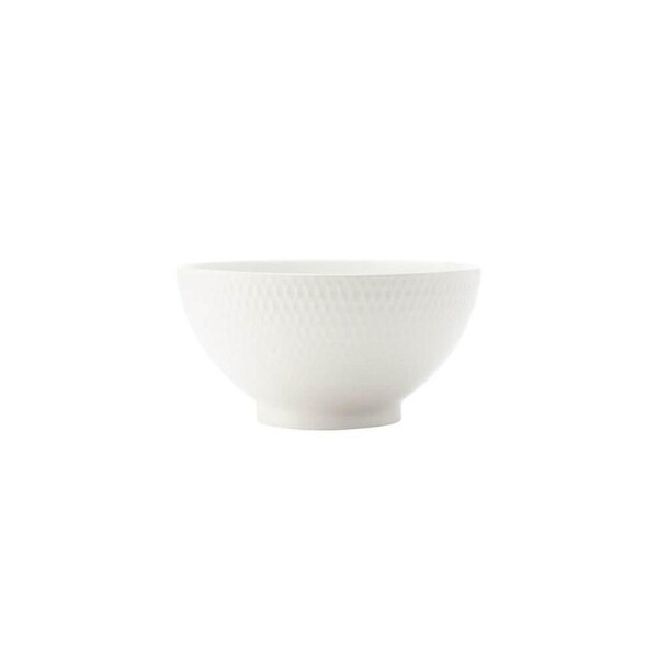 Maxwell & Williams White Basics 12.5cm Porcelain Diamonds Rice Bowl Tableware