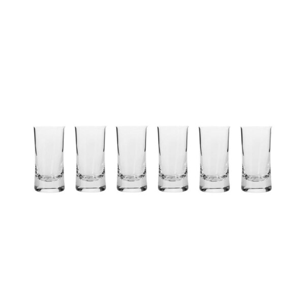 6pc Krosno Harmony 45ml Liquor/Alcohol Spirit Shot Glass Set Drinkware Clear