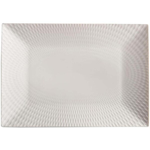 Maxwell & Williams White Basics Diamonds Rectangular Platter 25x18cm Porcelain