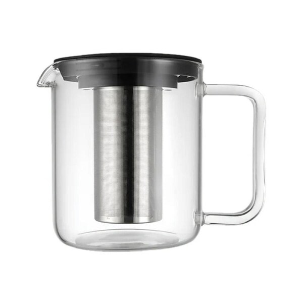 Maxwell & Williams Blend 1L Glass Teapot Drink Maker/Container w/ Handle Black