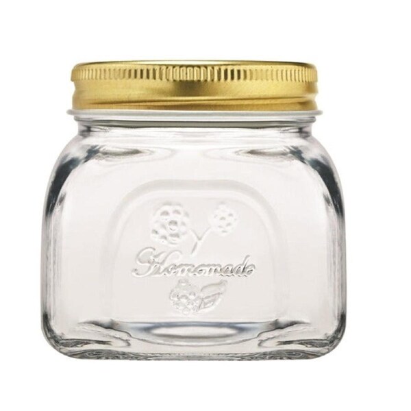 Pasabahce Homemade 300ml Glass Preserve Jar Food Storage Container w/ Lid Clear