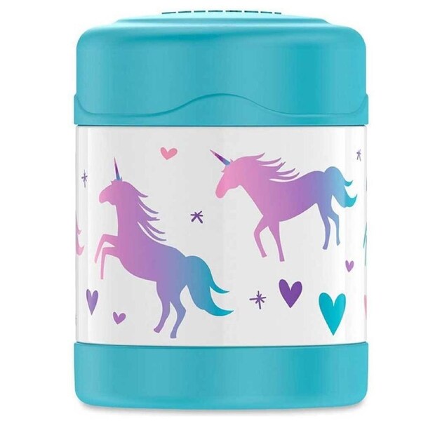 Thermos 290ml Funtainer Vacuum Insulated Food Jar Unicorn Stainless Steel