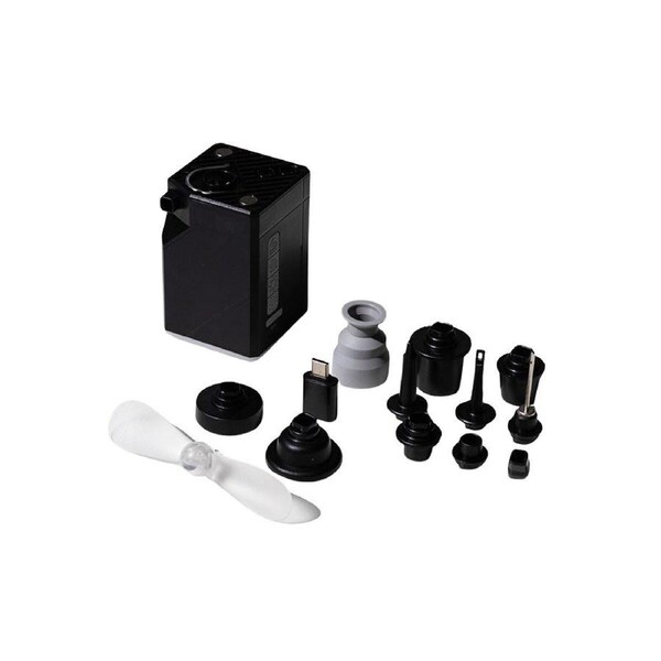4-in-1 Air Pump, Power Bank, Fan and Light