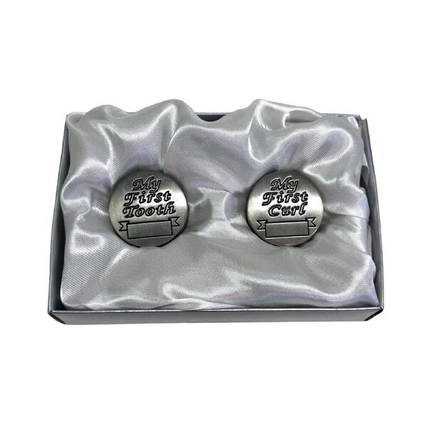 First Tooth and Curl Pewter Set