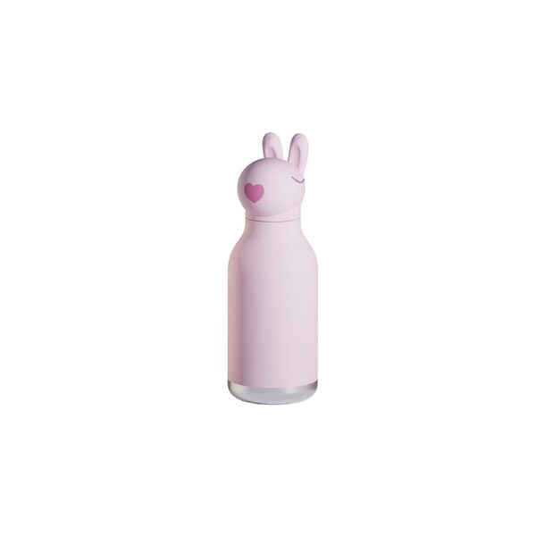 Asobu Bestie Bottle Bunny Durable Double Wall Insulated Bottle 460ml - White