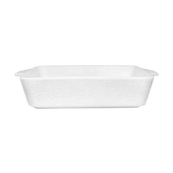Maxwell & Williams Blooms Rectangular Baker 27X19X6.5cm Baking Tray - White