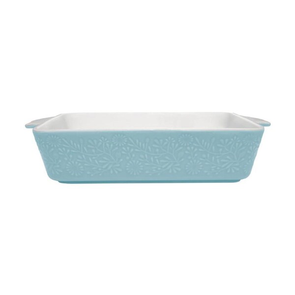 Maxwell & Williams Blooms Rectangular Baker 27X19X6.5cm Baking Tray - Blue