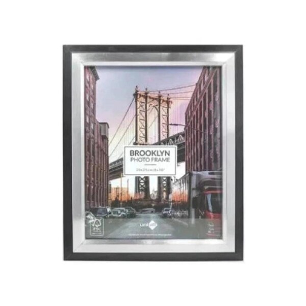 Unigift Brooklyn Elegant Modern Home or Office Frame Silver - 20x25cm/8x10