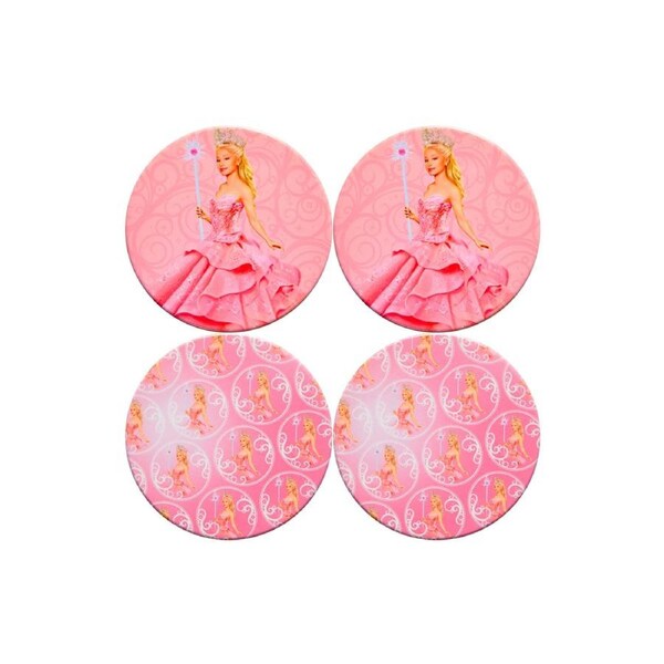 Set Of 4 Maxwell & Williams Wicked Magical Ceramic Coasters 10cm - Glinda
